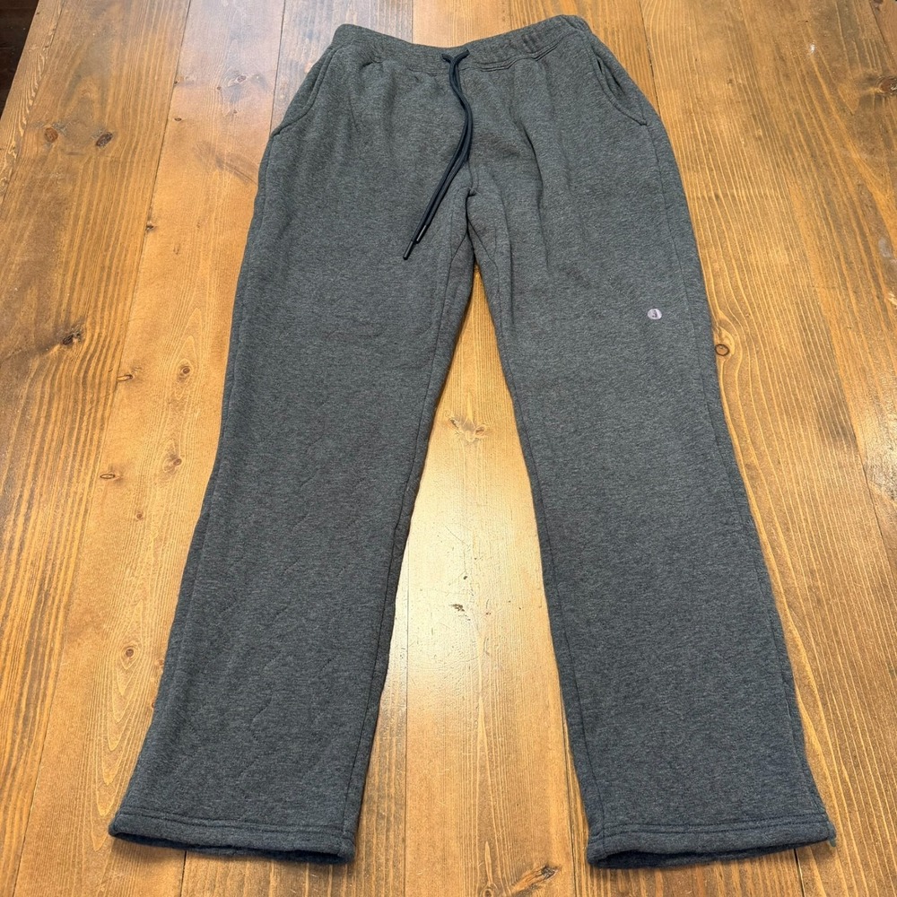 Jambys Chilluxe Quilted Pants Sweatpants Mens Small Gray Lounge Casual